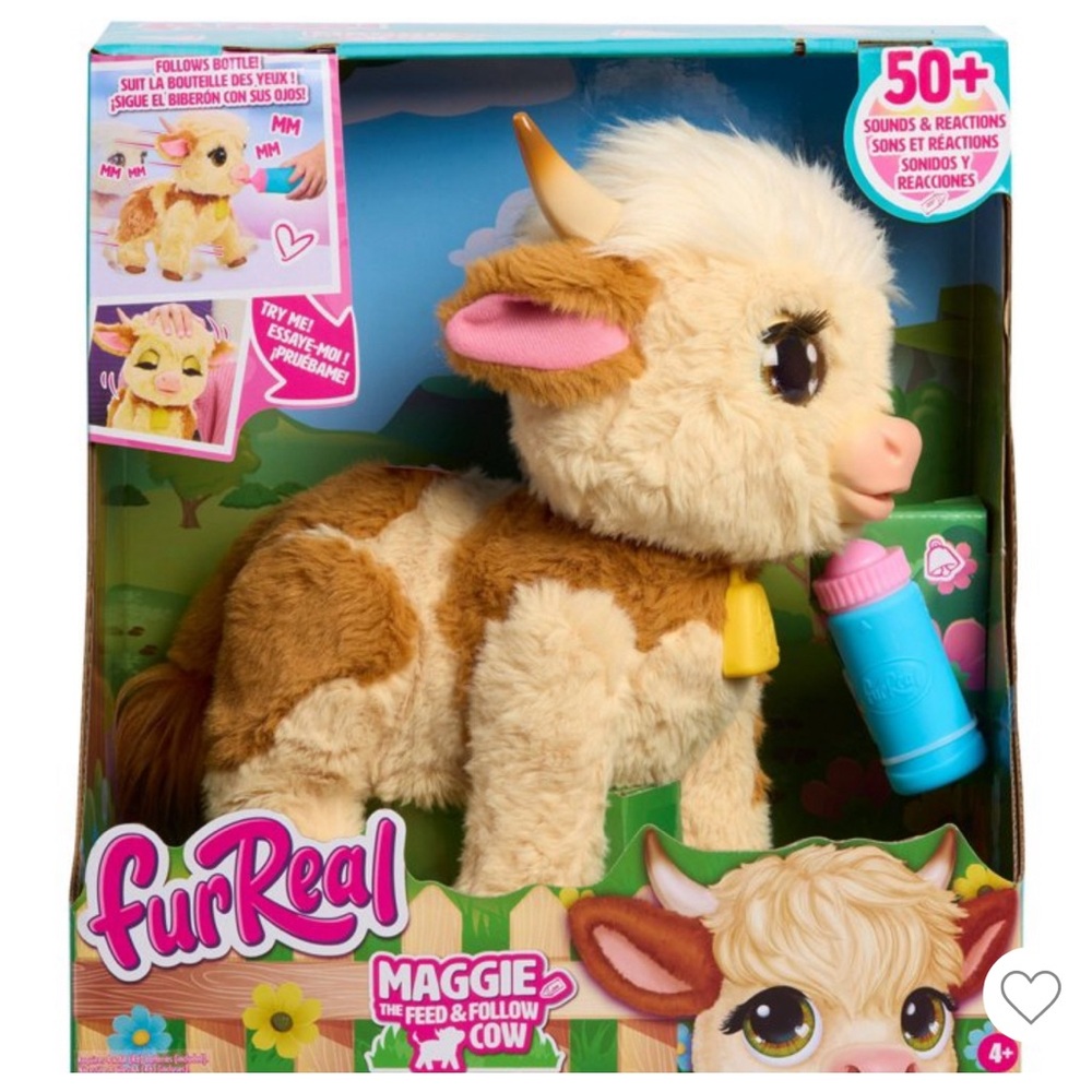 FurReal Maggie The Highland Cow Interactive Plush Toy 50+ Sounds